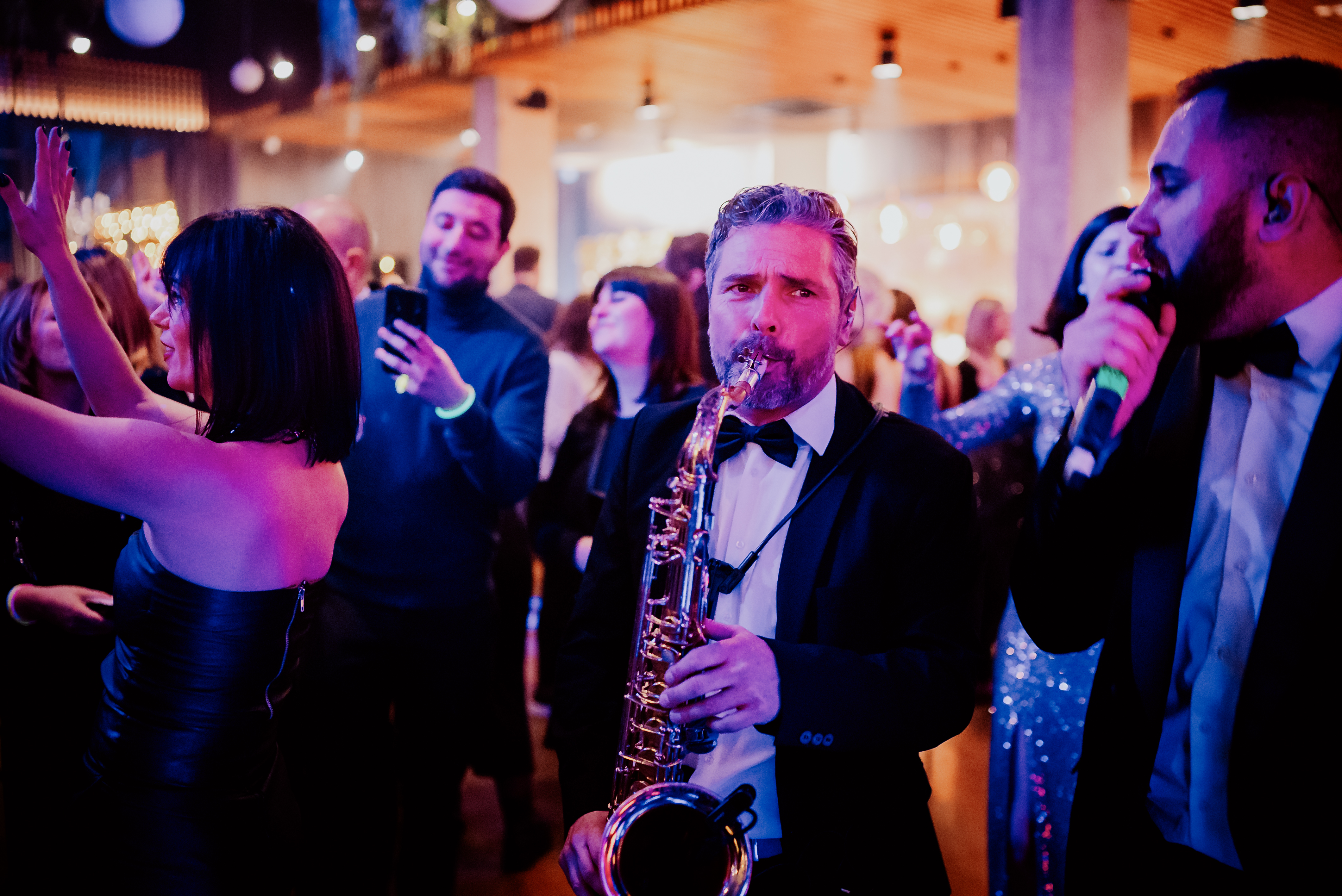 Saksofonist Vanja Ileković na eventu
