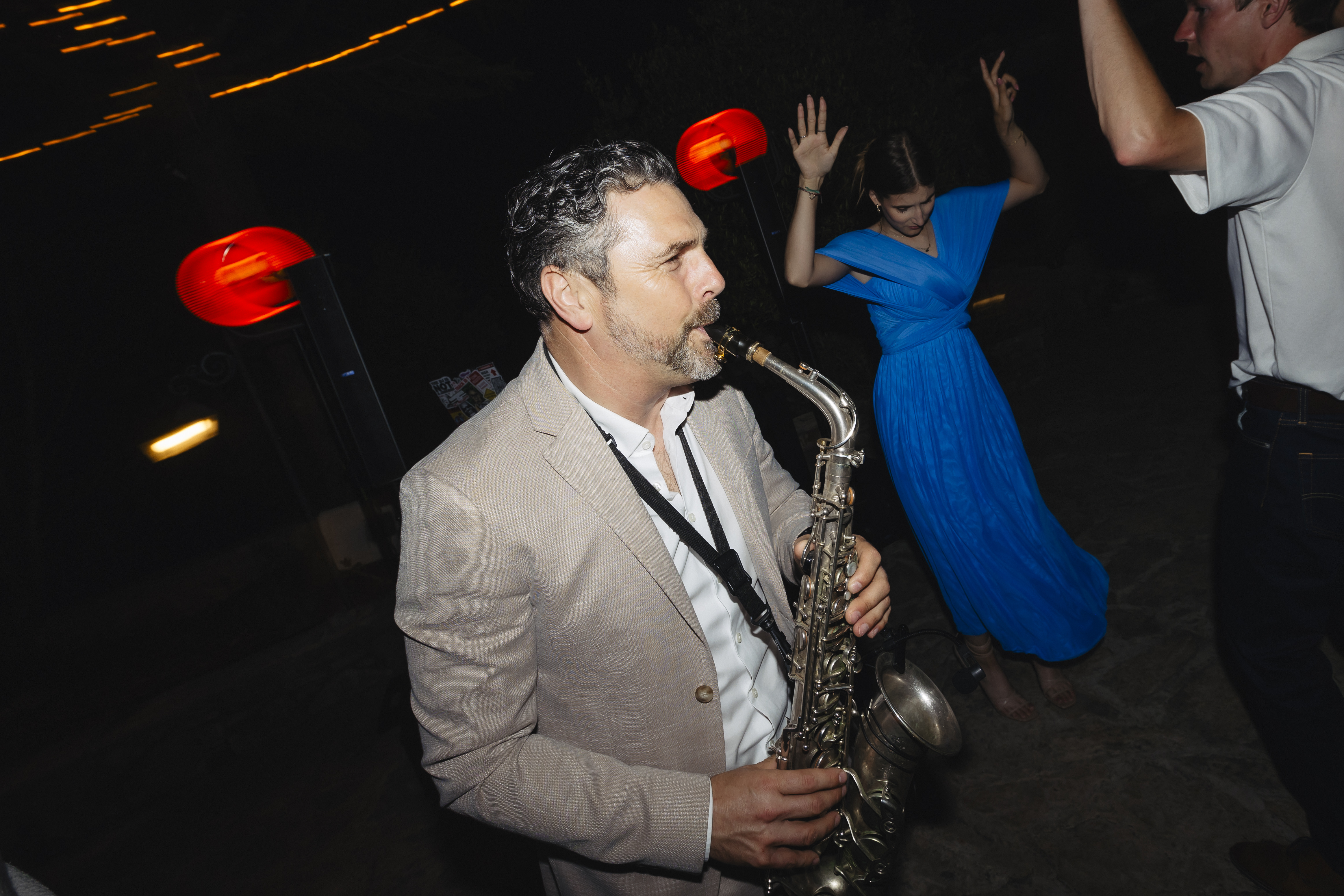 Live sax performance na korporativnom eventu